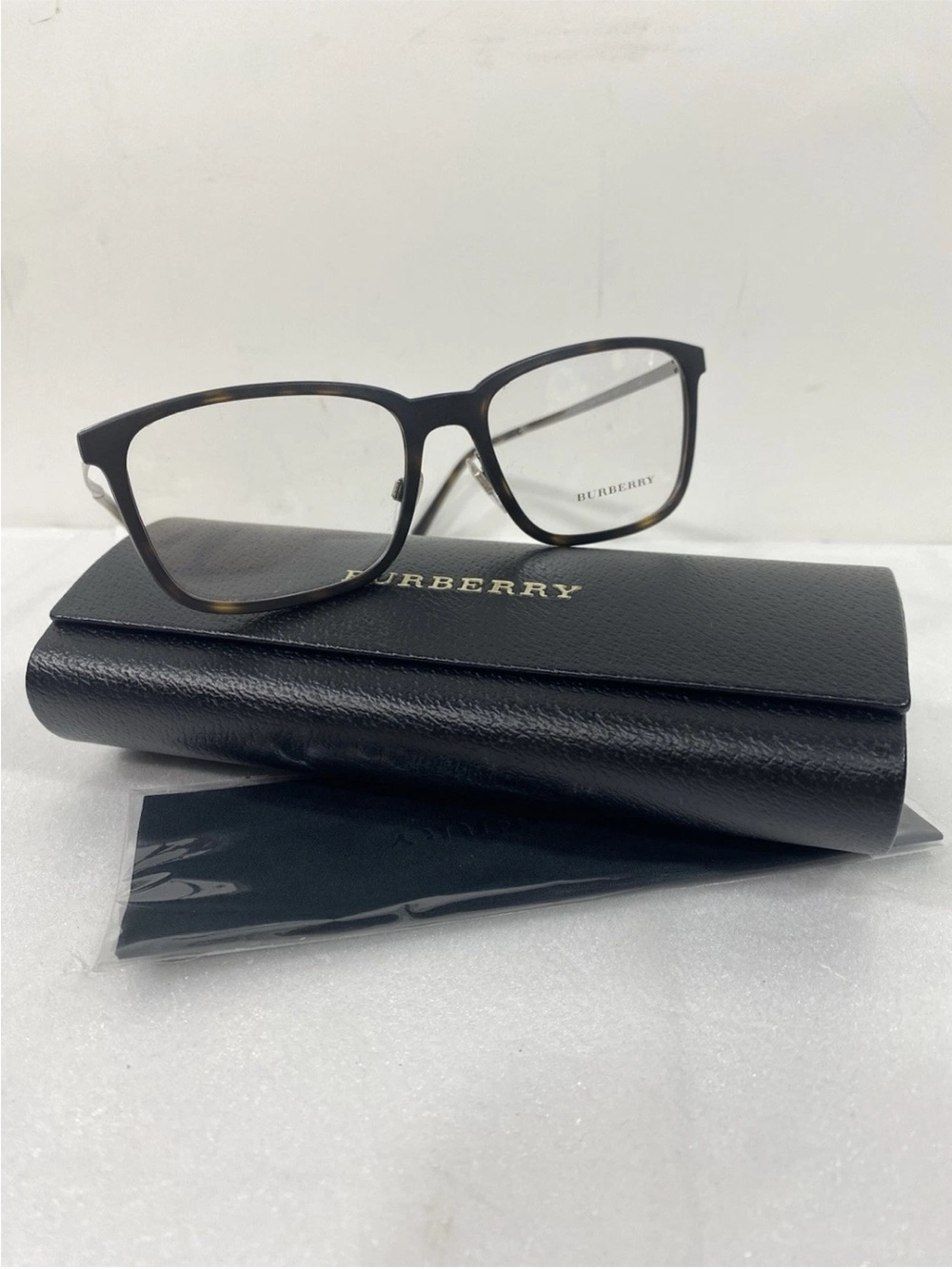 Burberry Glasses Frames NWOT Rectangular Mens 54017 B1315 1008 540 17 145 Havana